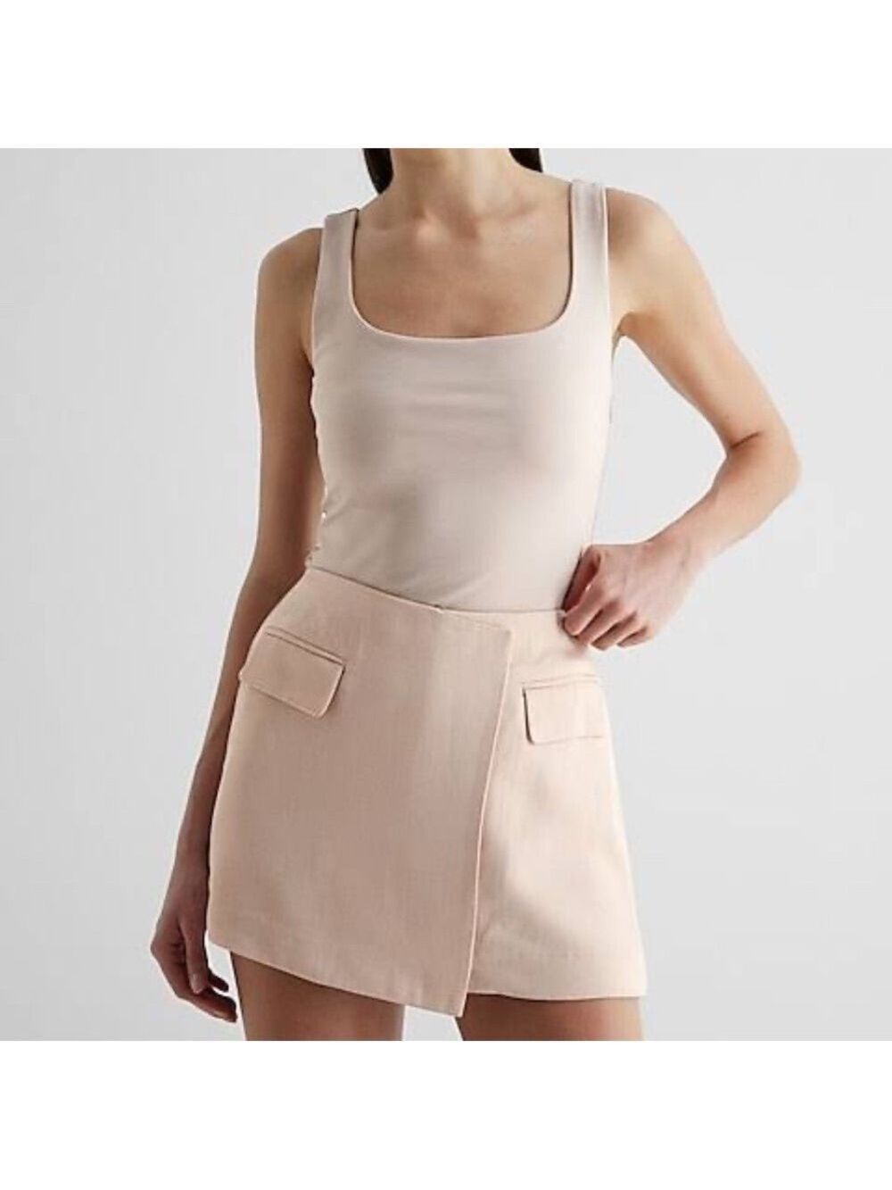 NWOT Express Square Neck Bodysuit XL